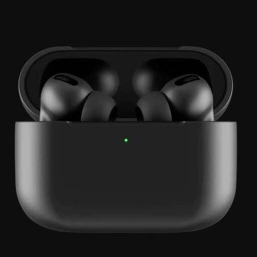 هدفون بی سیم طرح اپل Air pods  pro بامحفظه شارژ رنگ مشکی